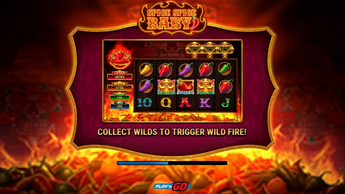 Interface vibrante e temática do slot Spice Spice Baby com elementos de pimentas e design mexicano.