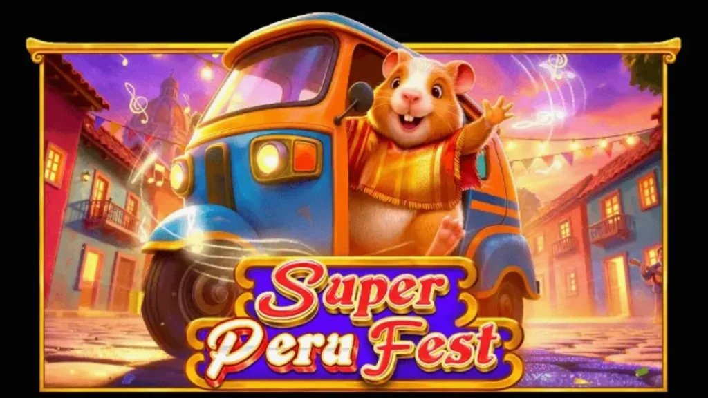 Tela do jogo Super Peru Fest com elementos culturais e coloridos